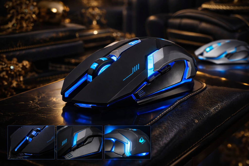 Ninja Dragon Stealth 7 Wireless Silent LED Gaming Mouse