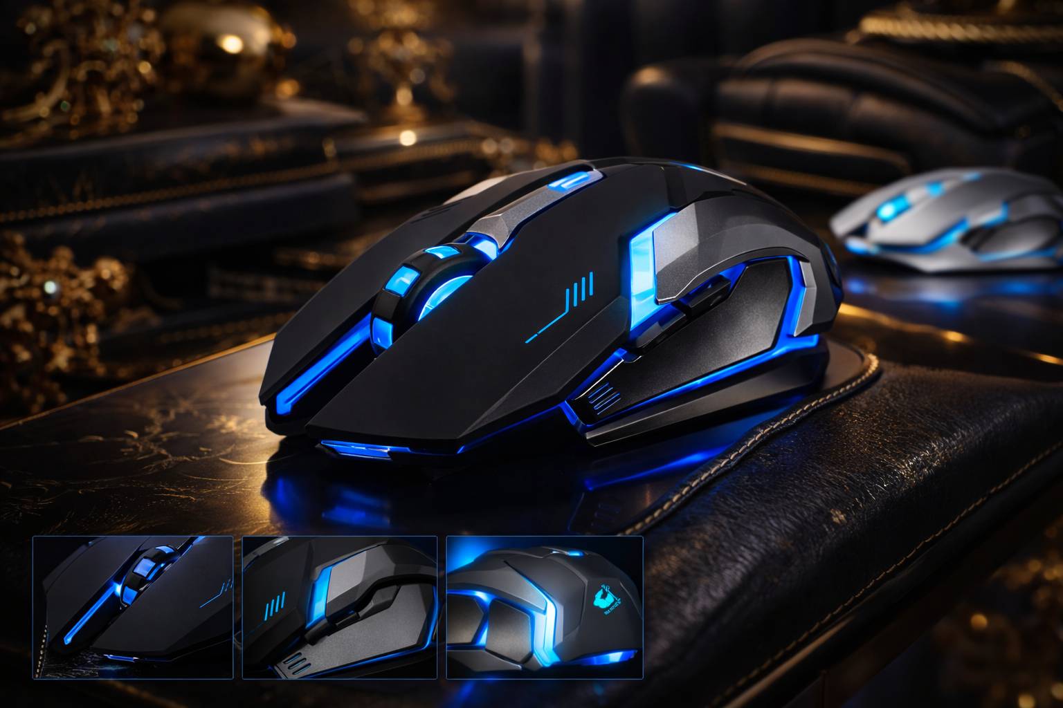 Ninja Dragon Stealth 7 Wireless Silent LED Gaming Mouse